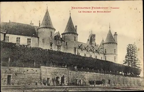 Ak Neufchâteau Frebecourt Lothringen Vosges, Le Chateau de Bourlemont