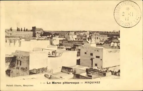Ak Mequinez Meknès Marokko, Panorama