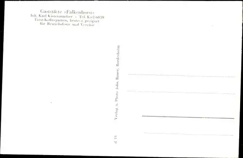 Ak Kiel in Schleswig Holstein, Falkensteinerstrand, Gaststätte Falkenhorst, Strandleben