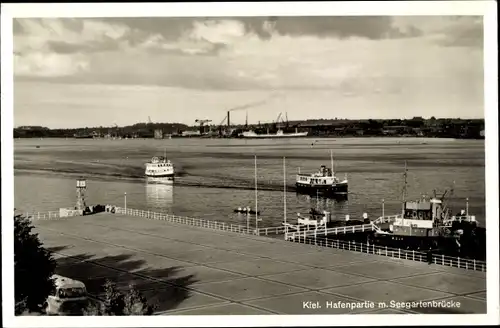 Ak Kiel, Hafenpartie, Seegartenbrücke