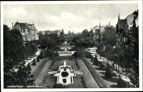 Ak Krefeld am Niederrhein, Bismarckplatz