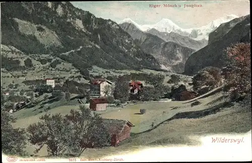 Ak Wilderswyl Wilderswil Kanton Bern Schweiz, Eiger, Mönch und Jungfrau