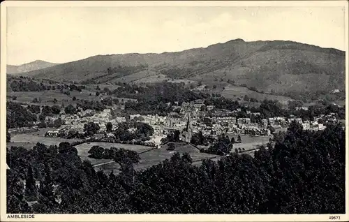 Ak Ambleside Lake District Cumbria England, Panorama