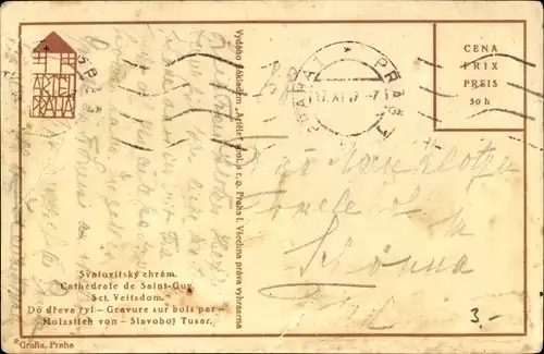 Künstler Ak Praha Prag Tschechien, Svatovitsky chrám, St. Veitsdom