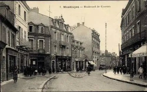 Ak Montlucon Allier, Boulevard de Courtais