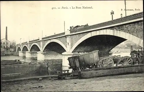 Ak Paris XII, Le Pont National