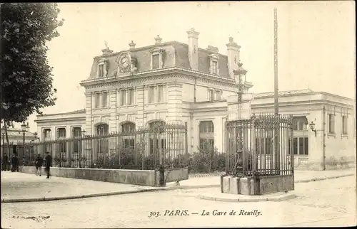 Ak Paris XII Reuilly, La Gare