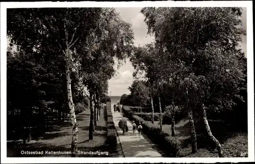 Ak Ostseebad Kellenhusen in Holstein, Strandaufgang