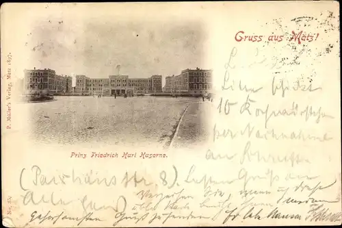 Ak Metz Moselle, Prinz Friedrich Karl Kaserne