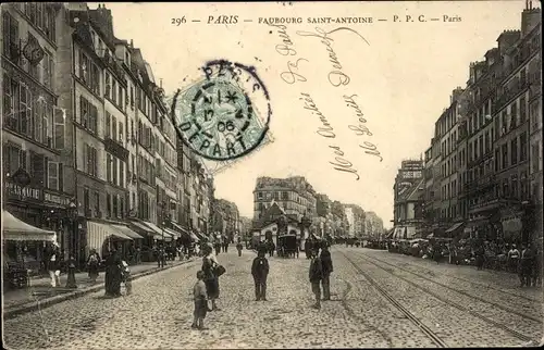 Ak Paris XII Reuilly, Faubourg Saint Antoine