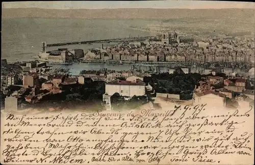 Ak Marseille Bouches du Rhône, Panorama