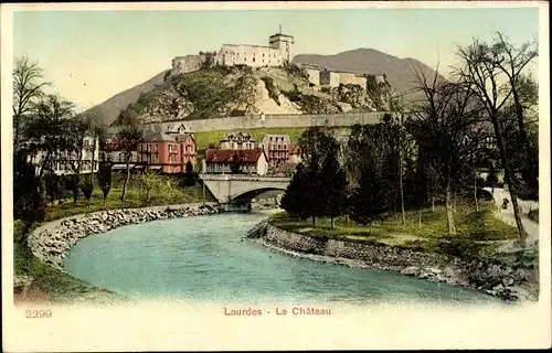 Ak Lourdes Hautes Pyrénées, Le Château