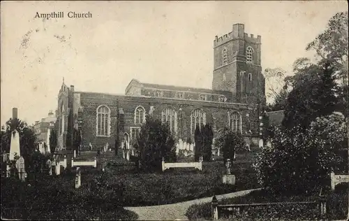 Ak Ampthill Bedfordshire England, Church