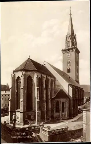 Ak Villach in Kärnten, Stadtpfarrkirche