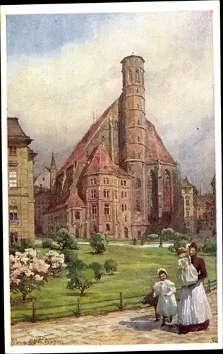 Künstler Ak Hans Götzinger, Wien 1, Minoritenkirche