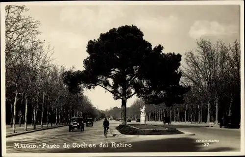 Ak Madrid Spanien, Paseo de Coches del Retiro