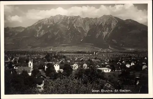 Ak Buchs Kanton Sankt Gallen, Panorama