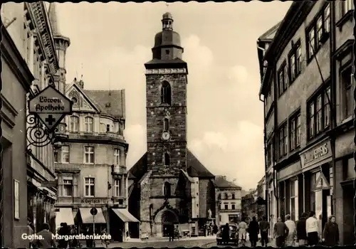 Ak Gotha in Thüringen, Margarethenkirche, Löwenapotheke, Handlung K. Gerlach