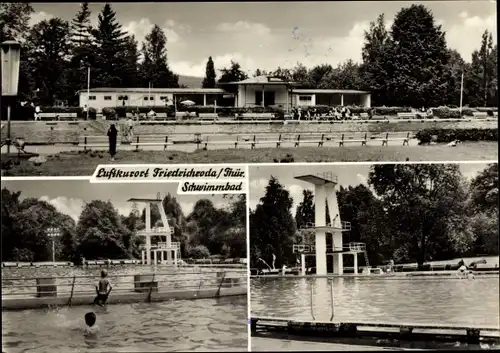 Ak Friedrichroda im Thüringer Wald, Schwimmbad