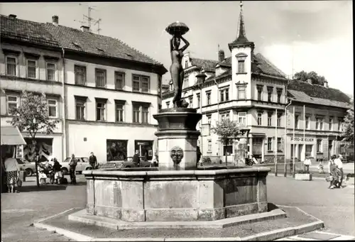 Ak Waltershausen in Thüringen, Marktplatz, Brunnen, Foto Atelier