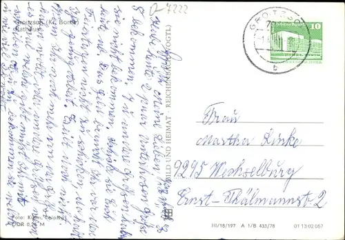 Ak Groitzsch in Sachsen, Rathaus, Brunnen