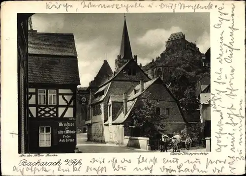 Ak Bacharach am Rhein, An der Alten Münze