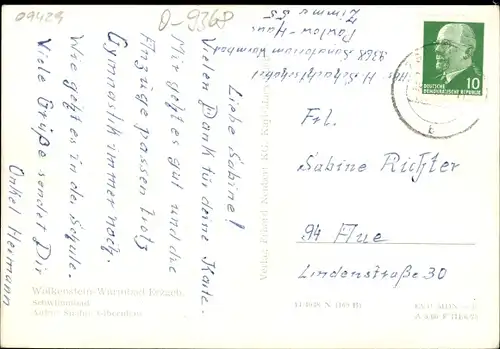 Ak Warmbad Wolkenstein in Sachsen, Schwimmbad