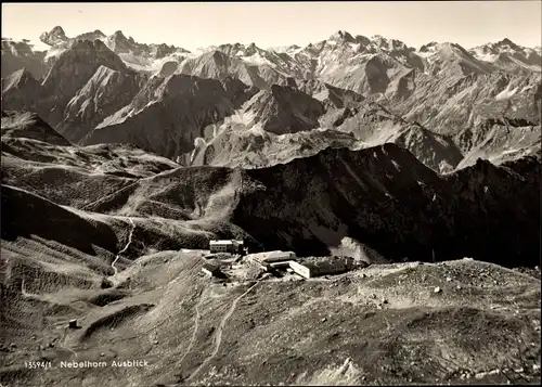 Ak Oberstdorf im Oberallgäu, Nebelhorn, Ausblick