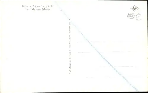 Ak Kronberg im Taunus, Gesamtansicht von Mammolshain