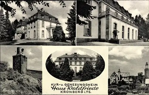 Ak Kronberg im Taunus, Kur- und Genesungsheim Haus Waldfriede, Falkenstein