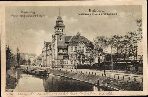 Ak Bydgoszcz Bromberg Westpreußen, Kunst- und Gewerbeschule