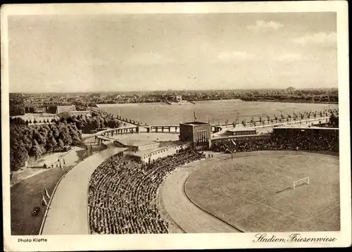 Ak Wrocław Breslau Schlesien, Stadion Friesenwiese, 12. Deutsches Sängerbundesfest 1937