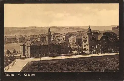 Ak Plauen im Vogtland, Kaserne