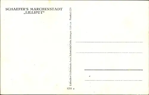 Ak Schaeffer's Märchenstadt Lilliput, Liliputaner