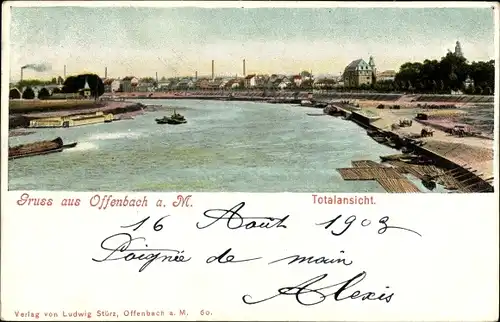 Ak Offenbach am Main Hessen, Gesamtansicht