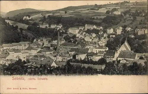 Ak Sebnitz Sächsische Schweiz, Panorama