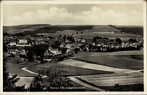 Ak Büren in Westfalen, Gesamtansicht