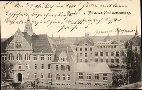 Ak Berlin Charlottenburg Westend, Krankenhaus