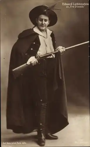 Ak Opernsänger Eduard Lichtenstein als Fra Diavolo