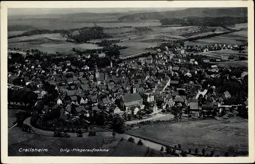 Ak Crailsheim in Württemberg, Luftaufnahme