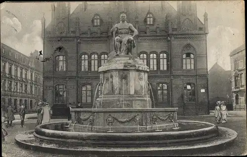 Ak Kalk Köln am Rhein, Schmuckbrunnen an der Hauptstraße