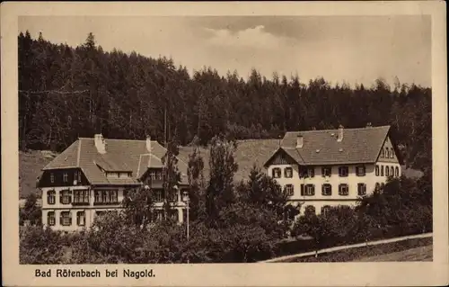 Ak Rötenbach Nagold im Schwarzwald, Ortsansicht, Häuser