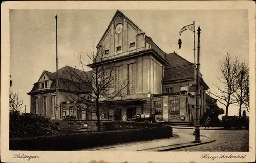 Ak Solingen in Nordrhein Westfalen, Hauptbahnhof