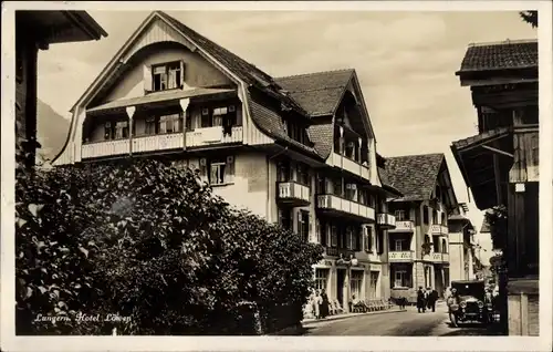 Ak Lungern Kanton Oberwalden, Hotel Löwen