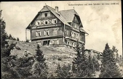 Ak Graz Steiermark, Stubenberghaus auf dem Schöckel