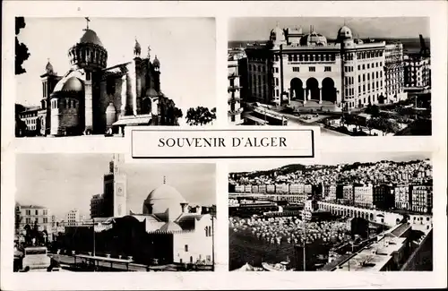 Ak Alger Algier Algerien, Stadtansichten, Moschee, Amtsgebäude