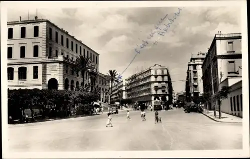 Ak Alger Algier Algerien, Place Jean Mermoz