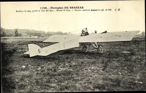 Ak Flugzeug, Monoplan De Brageas