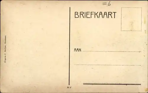 Ak Oostzaan Nordholland, De Overstroming, Watersnood 1916