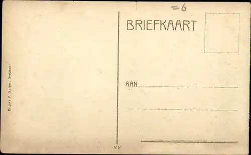 Ak Oostzaan Nordholland, De Overstroming, Watersnood 1916, het aandrijven van wrakhout